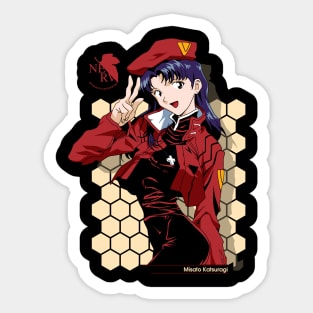 Misato Katsuragi - Neon Genesis Evangelion - Commander's Grace Sticker